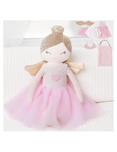 Conjunto de Muñeca Princesa Perfectto 7 Piezas 48 cm
