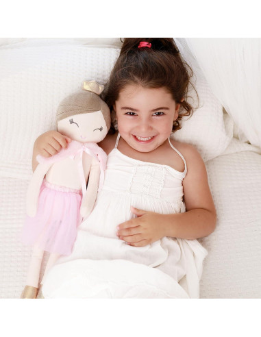 Conjunto de Muñeca Princesa Perfectto 7 Piezas 48 cm