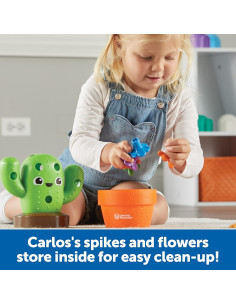 Juguete Educativo Carlos el Cactus - 16 Piezas Montessori 18+ Meses 2
