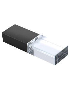 Unidad Flash USB 64GB SHARE SUNSHINE Cristal Negro LED