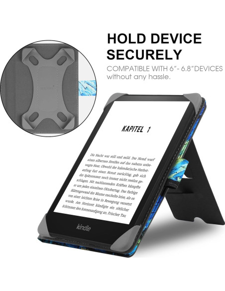 Funda Universal de Cuero SOMEI para E-Book 6-6.8'' Noche Estrellada