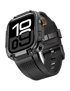 Funda de Metal Amizee para Apple Watch Series 11/10 46mm Negra 2