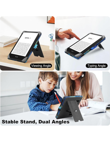 Funda Universal de Cuero SOMEI para E-Book 6-6.8'' Noche Estrellada