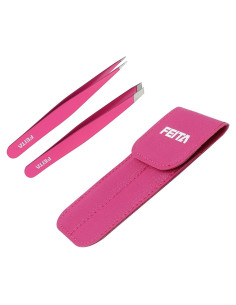 Pinzas de Precisión FEITA Rosa - Acero Inoxidable - 2 Piezas