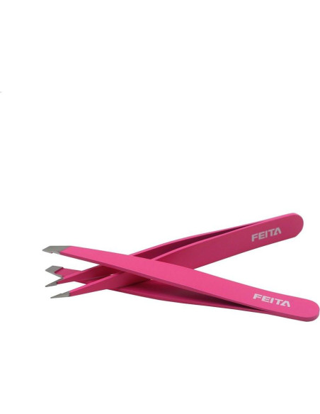 Pinzas de Precisión FEITA Rosa - Acero Inoxidable - 2 Piezas