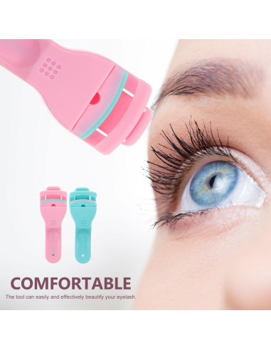 Rizador de Pestañas Beaupretty 2 Piezas Plástico Rosa y Azul