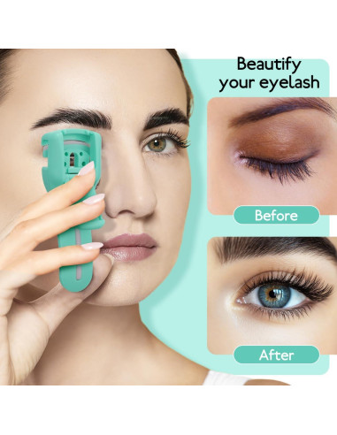 Rizador de Pestañas Beaupretty 2 Piezas Plástico Rosa y Azul