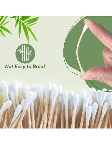 200 Bastones de Algodón Ecológicos Egaageoi - Limpieza y Maquillaje