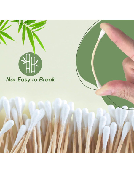 200 Bastones de Algodón Ecológicos Egaageoi - Limpieza y Maquillaje