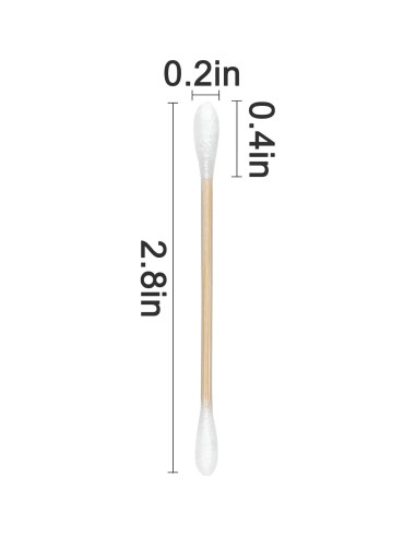 200 Bastones de Algodón Ecológicos Egaageoi - Limpieza y Maquillaje