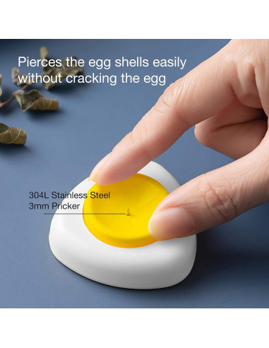 Pinchador de Huevos Duros Elestoria - Pelador Manual de Acero Inoxidable