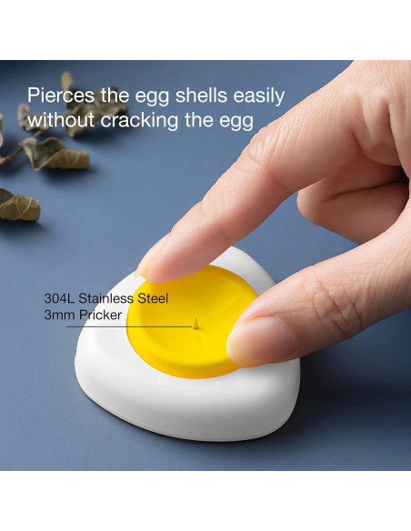 Pinchador de Huevos Duros Elestoria - Pelador Manual de Acero Inoxidable