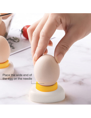 Pinchador de Huevos Duros Elestoria - Pelador Manual de Acero Inoxidable