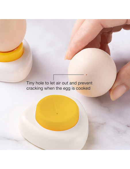 Pinchador de Huevos Duros Elestoria - Pelador Manual de Acero Inoxidable