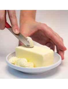 Cuchilla de Mantequilla Microplane 3" Acero Inoxidable Rojo 2