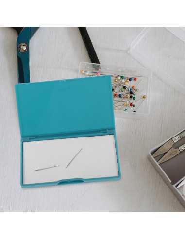 Estuche Magnético para Agujas de Coser NUOBESTY Azul