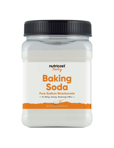 Bicarbonato de sodio Nutricost 907g - Multiusos para hornear y limpiar