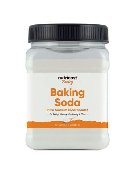 Bicarbonato de sodio Nutricost 907g - Multiusos para hornear y limpiar