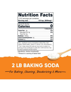 Bicarbonato de sodio Nutricost 907g - Multiusos para hornear y limpiar 2