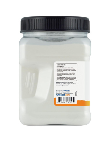 Bicarbonato de sodio Nutricost 907g - Multiusos para hornear y limpiar