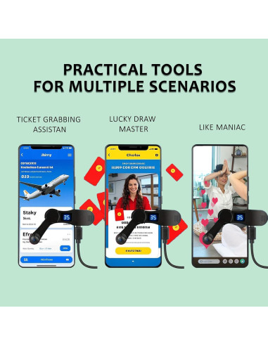 Auto Clicker Aylthyo para iPhone y iPad - Dispositivo Compacto
