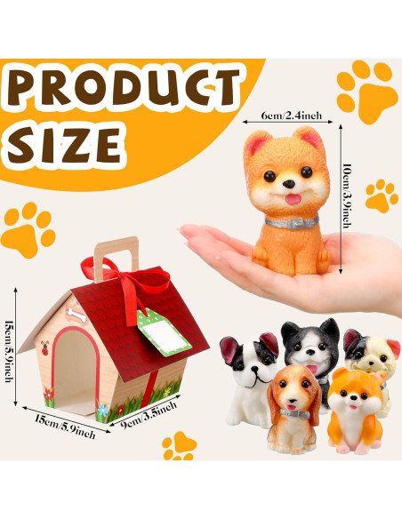 12 Pelotas de Estrés Perro Squeeze Blueweenly con Casas