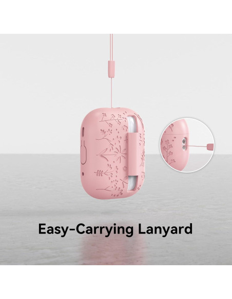 Funda Protectora Silicona Rosa para AirPods Pro 2 CASEFUN