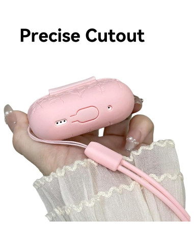 Funda Protectora Silicona Rosa para AirPods Pro 2 CASEFUN