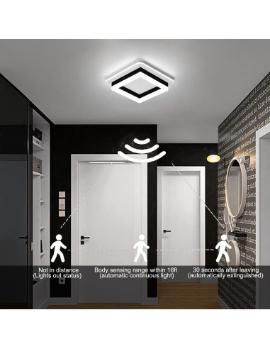 Luz de Techo LED EIDEARAY 24W con Sensor de Movimiento 20cm