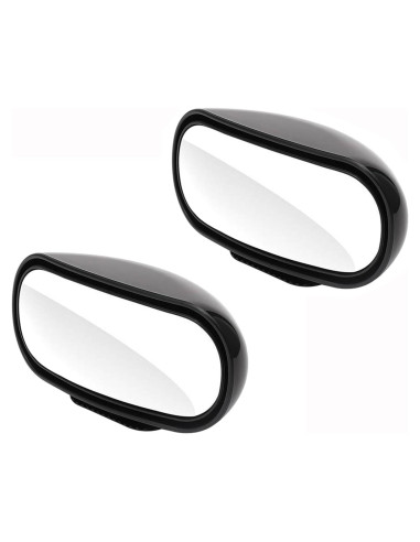Espejo de Punto Ciego Berfi Life Ajustable 2 Pack Negro