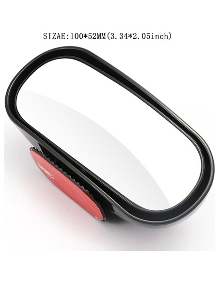 Espejo de Punto Ciego Berfi Life Ajustable 2 Pack Negro