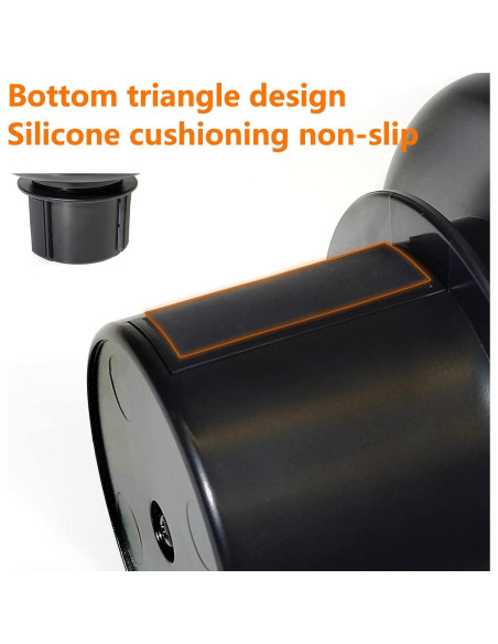 Adaptador Soporte para Taza Sojoy SJ-CH Universal Negro 12.7x11.4 cm