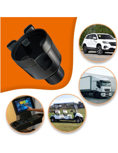 Adaptador Soporte para Taza Sojoy SJ-CH Universal Negro 12.7x11.4 cm