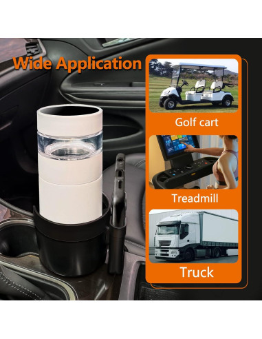 Adaptador Soporte para Taza Sojoy SJ-CH Universal Negro 12.7x11.4 cm