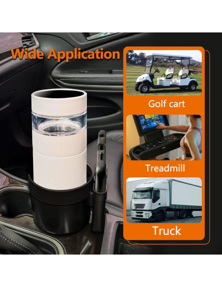 Adaptador Soporte para Taza Sojoy SJ-CH Universal Negro 12.7x11.4 cm