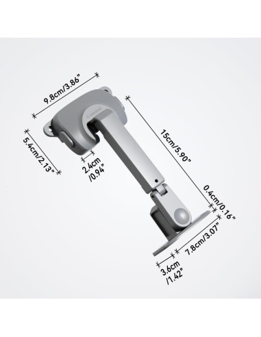 Cerradura de Seguridad para Ventanas EUDEMON - 2 Pack Gris