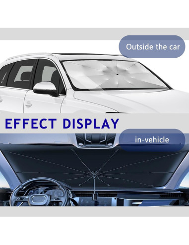 Sombrilla para Parabrisas de Coche WINUERK Universal 145x79cm