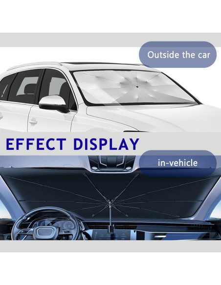 Sombrilla para Parabrisas de Coche WINUERK Universal 145x79cm