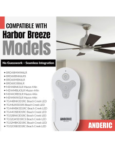 Control Remoto Anderic RRTR214D para Ventilador de Techo 2