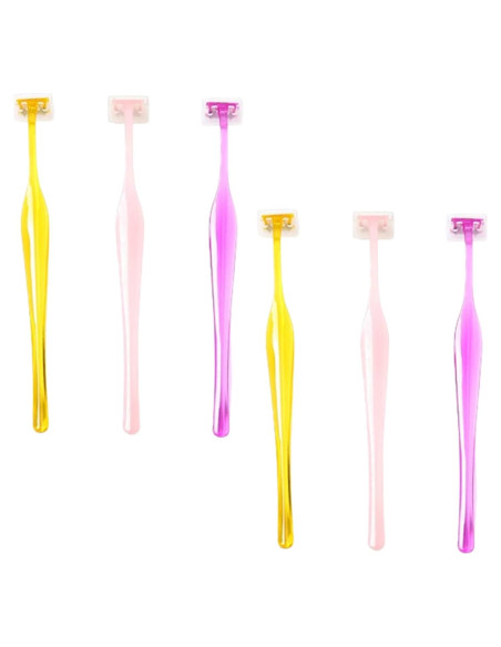 Juego de Mini Cuchillas de Cejas EupHHonycs 6 Piezas Multicolor