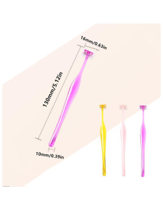 Juego de Mini Cuchillas de Cejas EupHHonycs 6 Piezas Multicolor 2