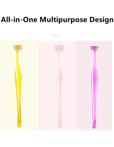 Juego de Mini Cuchillas de Cejas EupHHonycs 6 Piezas Multicolor