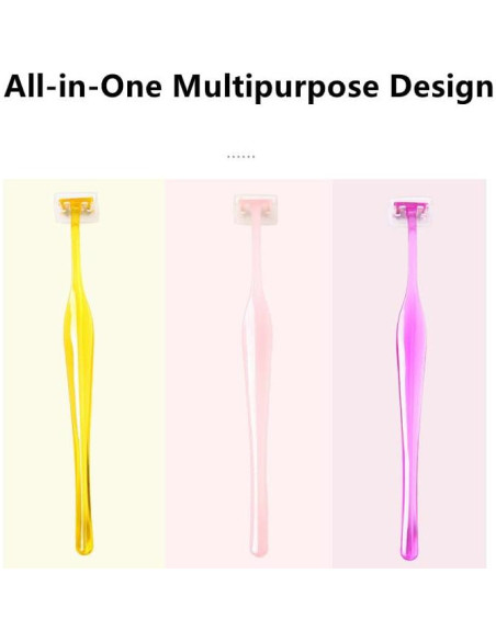 Juego de Mini Cuchillas de Cejas EupHHonycs 6 Piezas Multicolor