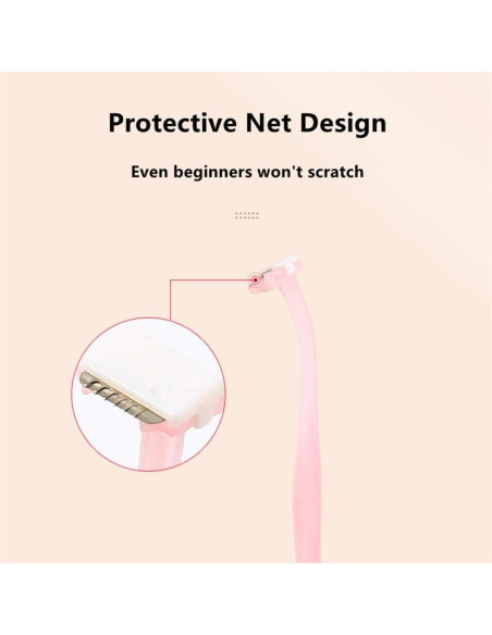 Juego de Mini Cuchillas de Cejas EupHHonycs 6 Piezas Multicolor