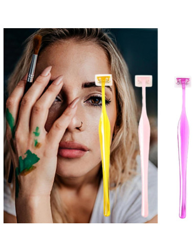 Juego de Mini Cuchillas de Cejas EupHHonycs 6 Piezas Multicolor