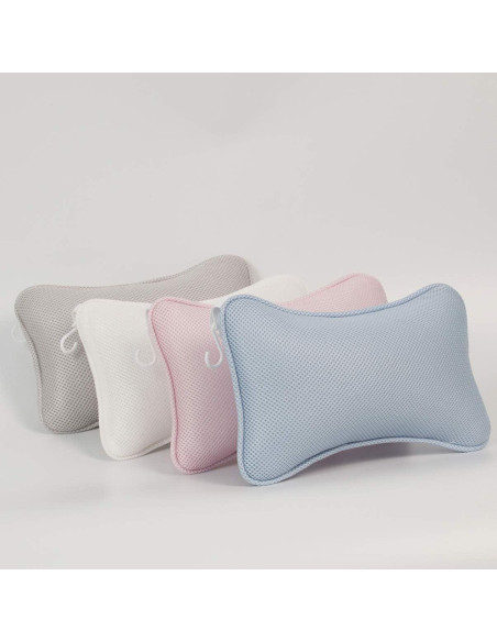 Almohada de Baño Milisten Rosa con Ventosas - Soporte para Cuello