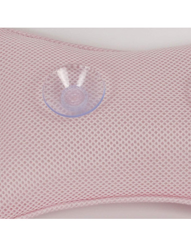 Almohada de Baño Milisten Rosa con Ventosas - Soporte para Cuello