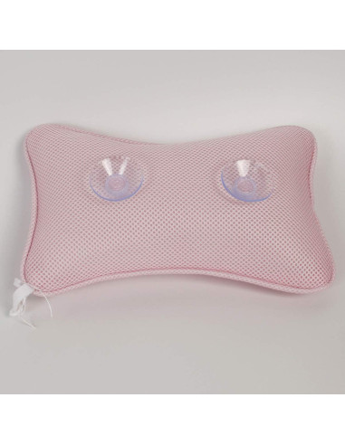 Almohada de Baño Milisten Rosa con Ventosas - Soporte para Cuello