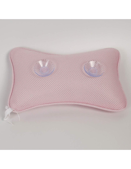 Almohada de Baño Milisten Rosa con Ventosas - Soporte para Cuello