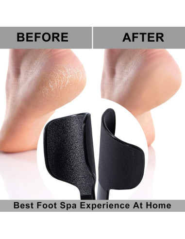 Lima de Pie Curvada Beomeen Doble Cara 2 Piezas Negro